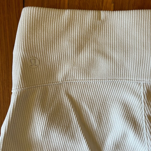 lululemon Brushed Softstreme Ribbed Zip Flared Pant - Picture 9 of 10